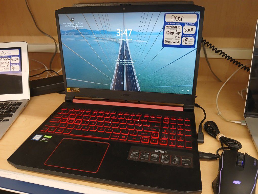 Acer Nitro 5 Gaming Laptop Nvidia 1650 GPU