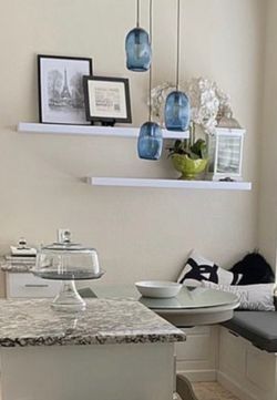 36” floating shelves with hardware (set of 2)