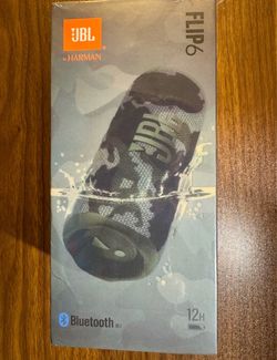 JBL Flip 6 Bluetooth Speaker – Camo