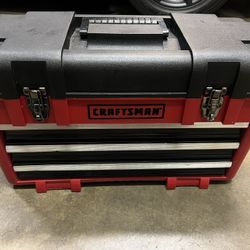 CRAFTSMAN 22 Inch 3-Drawer Portable Plastic Tool Box 
