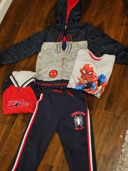 Marvel spiderman Jacket set 4 piece, size 7