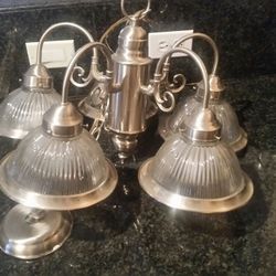Nickel chandelier