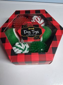 Holiday Collection Dog Toys 6 Piece Gift Set