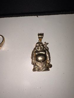 10k Gold Buddha Pendent