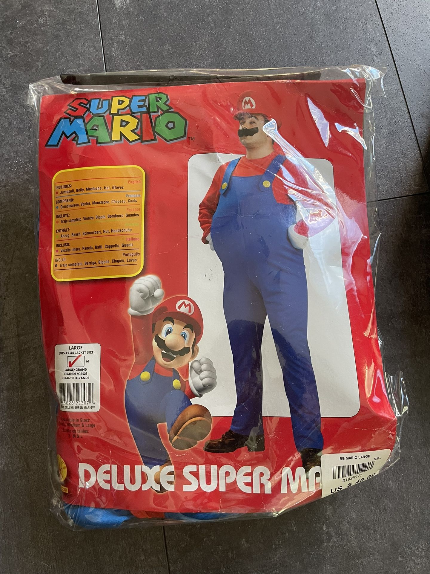 Mario Adult Costume