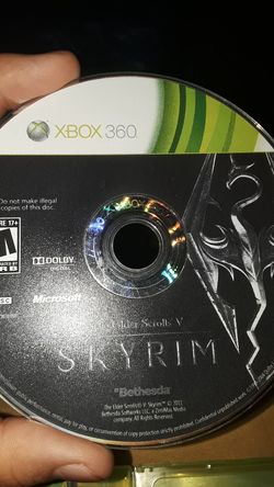 Skyrim: Elder Scrolls V (Five) - (Game Disc for Xbox 360)