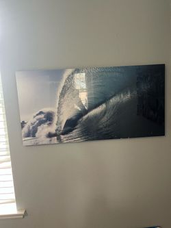 Beautiful pierce for living room - Wave Photo on Metal sheet