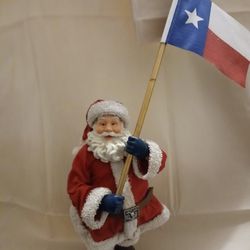 Texas Santa Figurine 