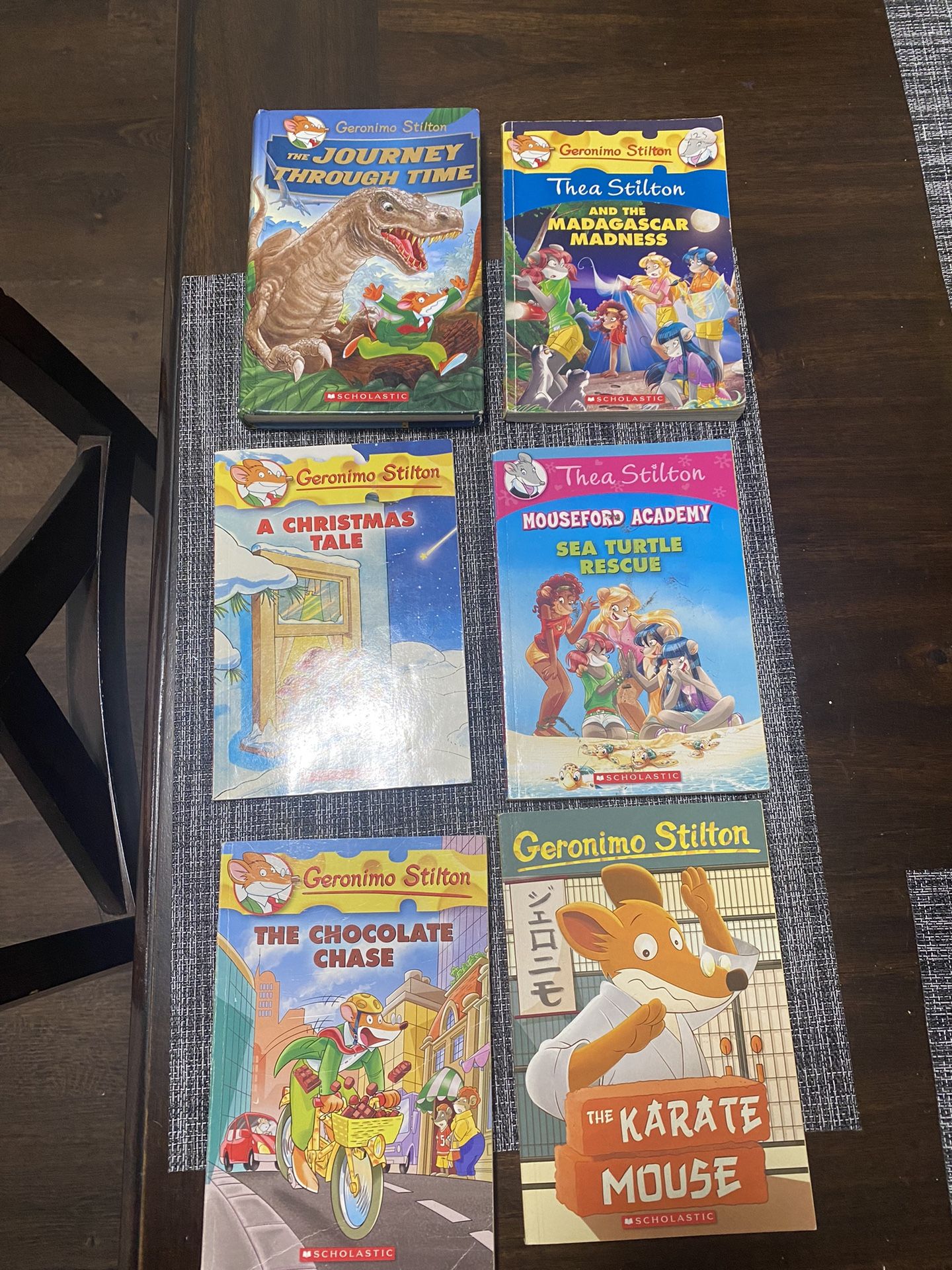 Lot Of 6 Books Geronimo Stilton Chocolate Case Journey Through Time