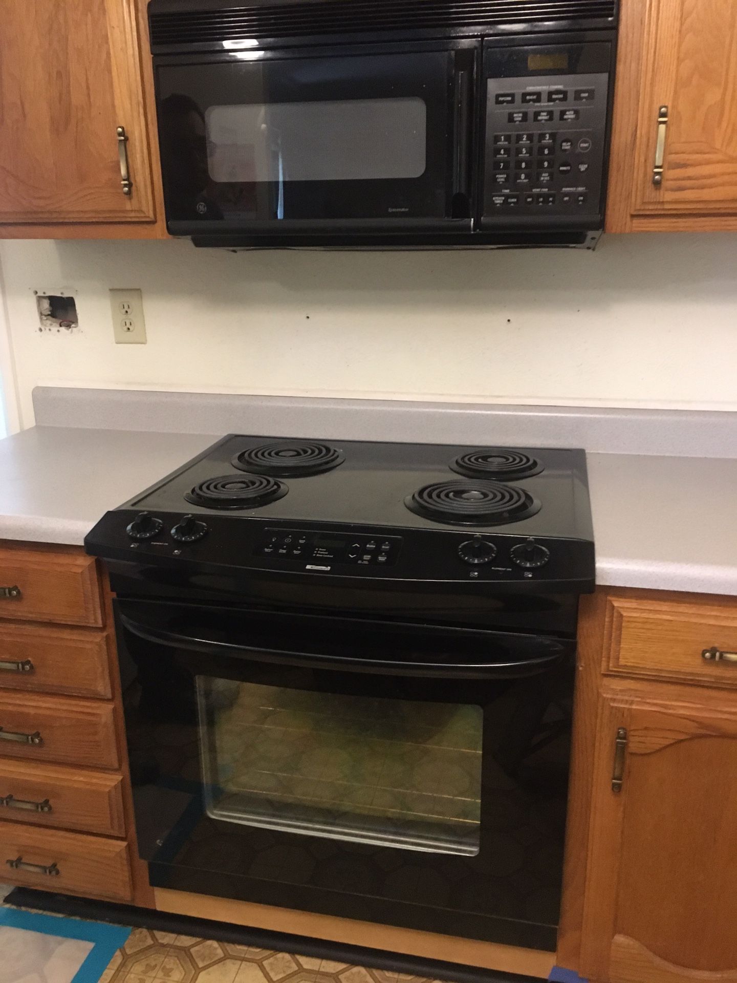 Stove and microwave