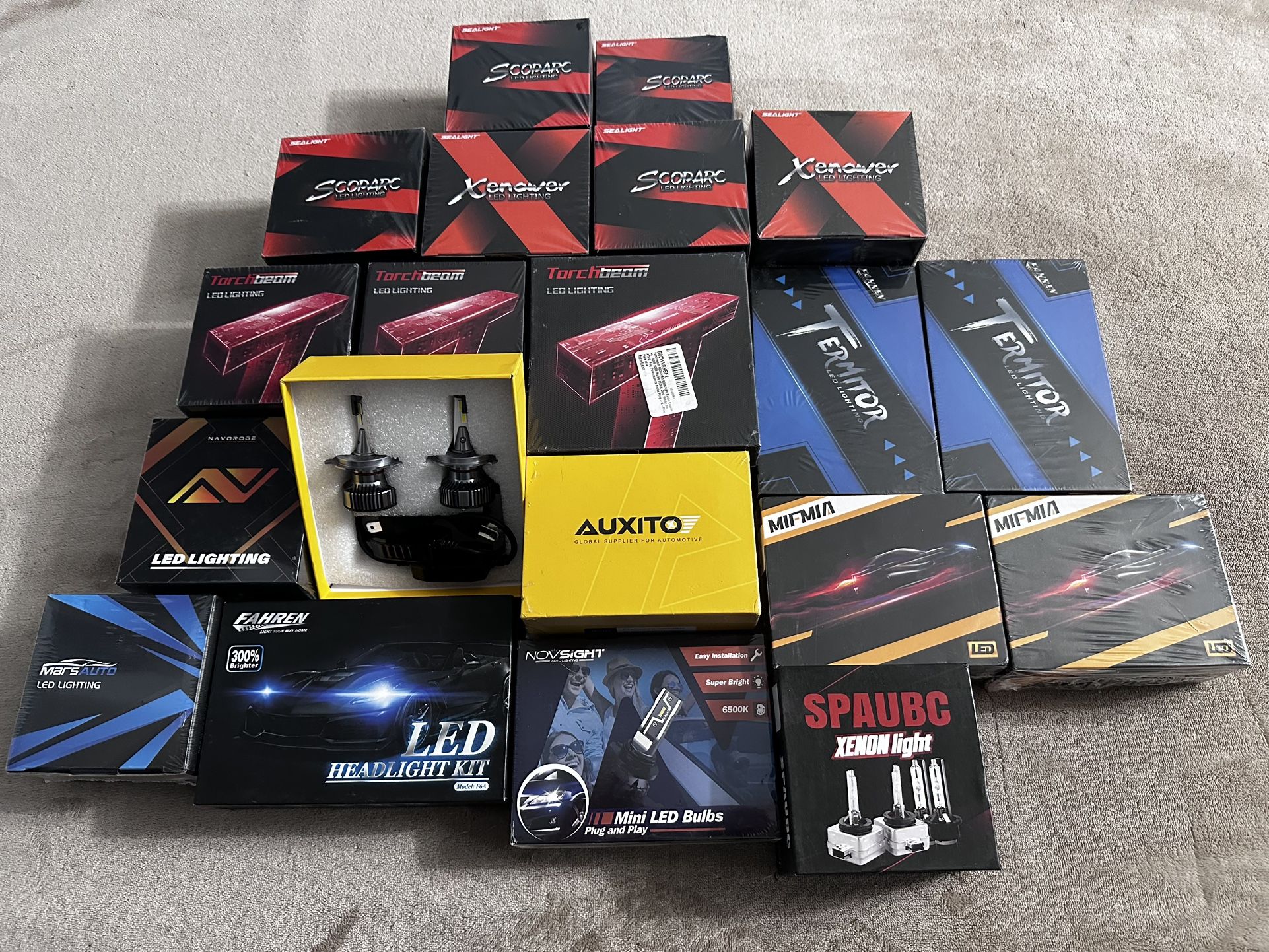 LED Headlights Many Sizes Available - New In box