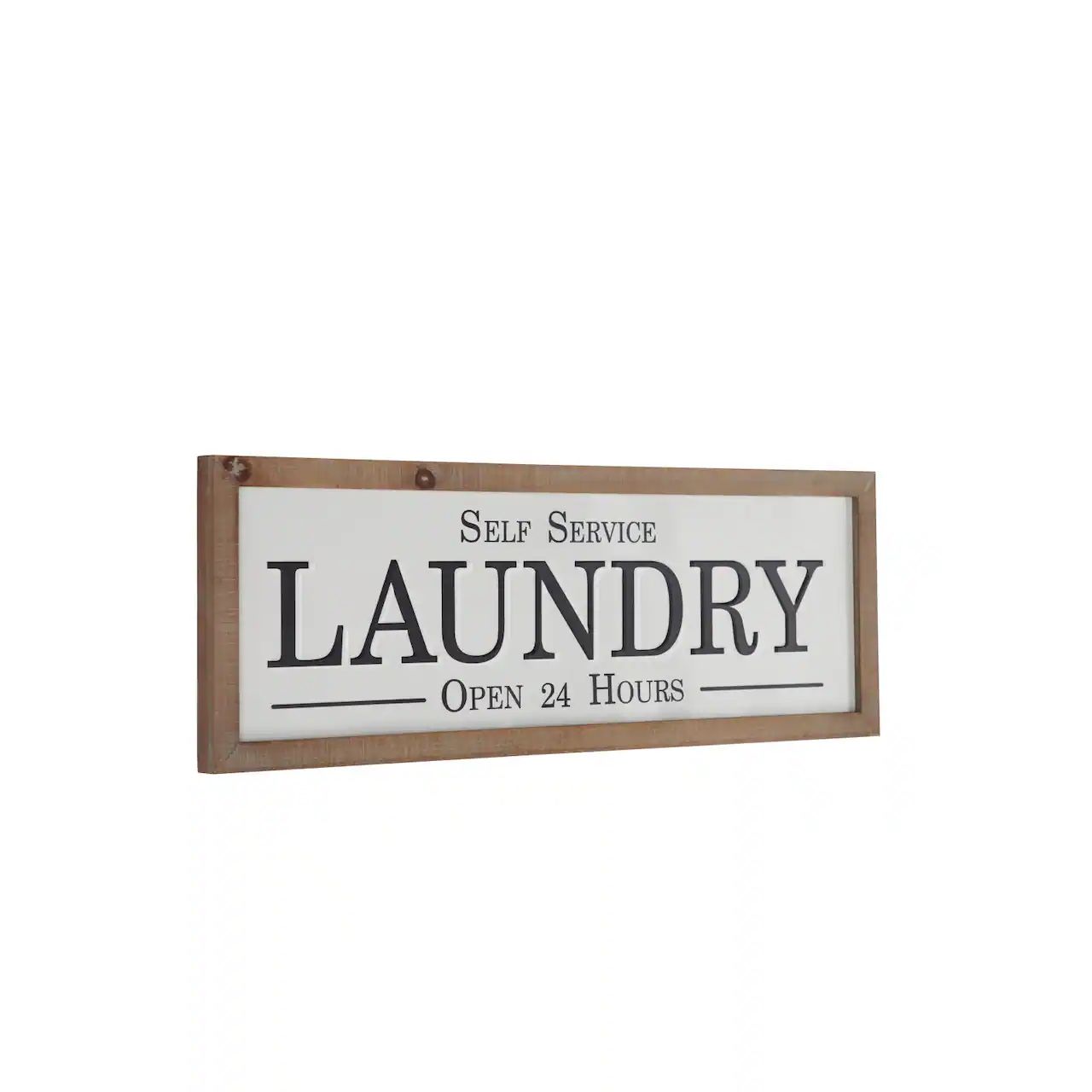 Farmhouse style wooden wall decor- for laundry room