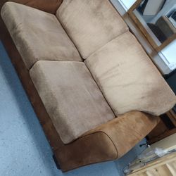 Brown Loveseat 