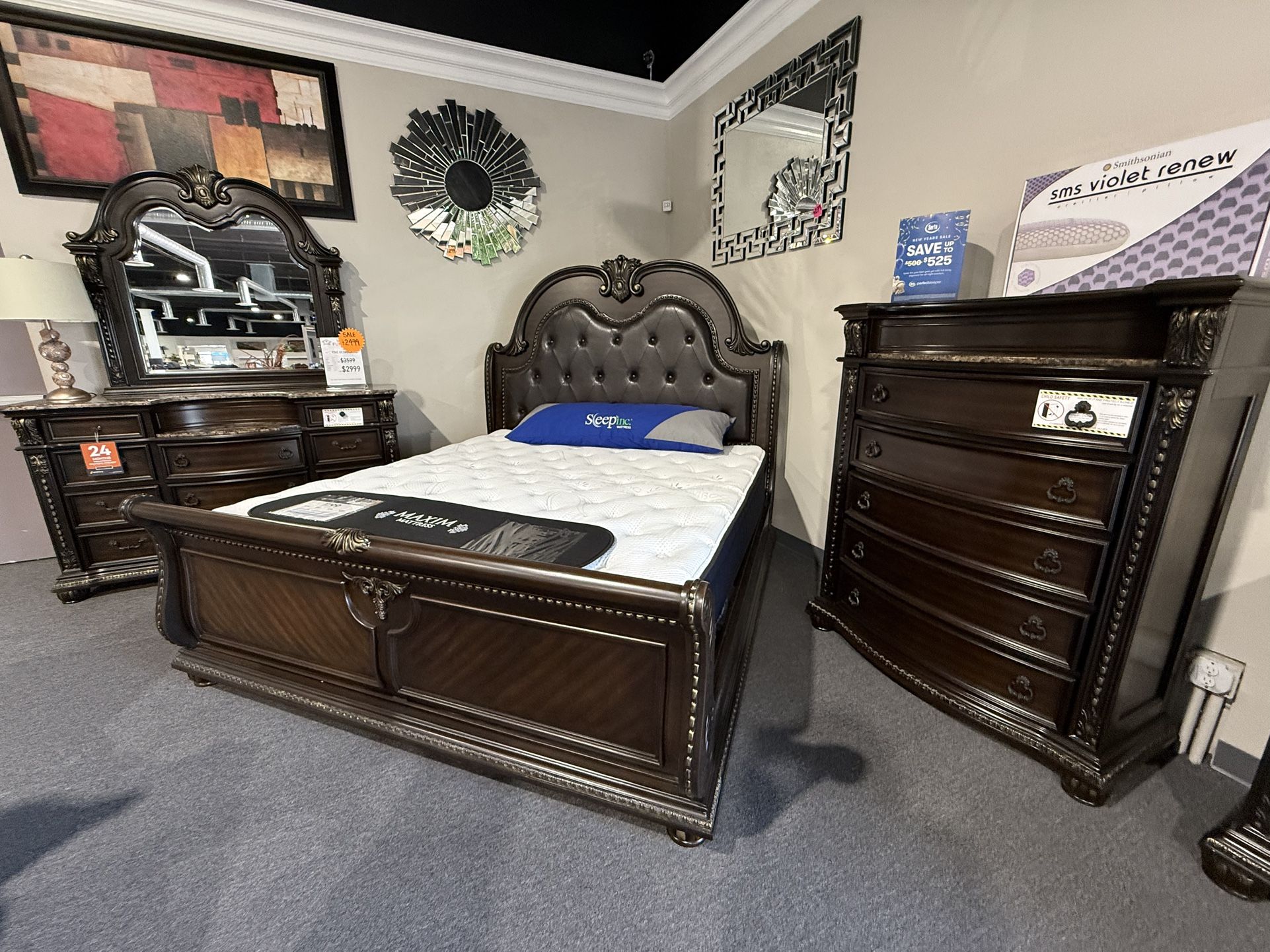 4 Pc King Bedroom Set