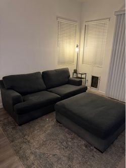 Stone & Beam Oversized Sofa Couch and Ottoman