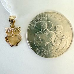 10K Gold Owl Charm