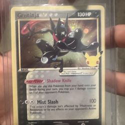 Greninja Gold Star–Style Pokémon Card – Holo
