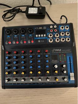 Pyle PMXU83BT 8-Channel Bluetooth Audio Mixer.