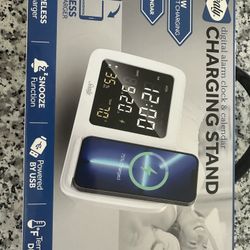 Digital Charging Stand/Alarm Clock For iPhone 