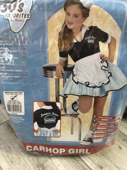 Girls Car Hop Girl costume