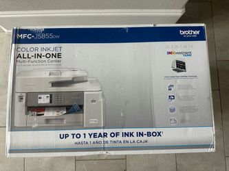 Printer new in box Brother MFC-J5855DW INKvestment Tank Printer (Ink Included)