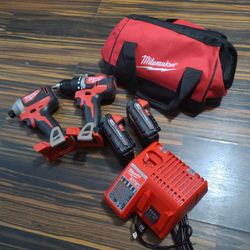 Milwaukee M18 Brushless Impact And Drill Combo 