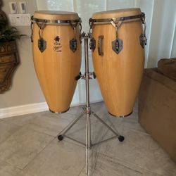 Toca Traditional Series Congas w/Gibraltar Stand 