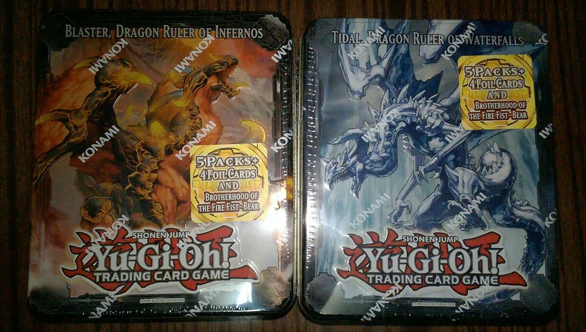 Yu-Gi-Oh Yugioh Blaster Tidal Dragon Ruler Collectible Tins