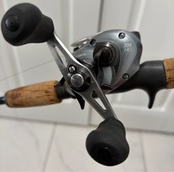 Fishing reel Shimano Curado 201 HG bait casting with QUANTUM DANCE rod BDC60M