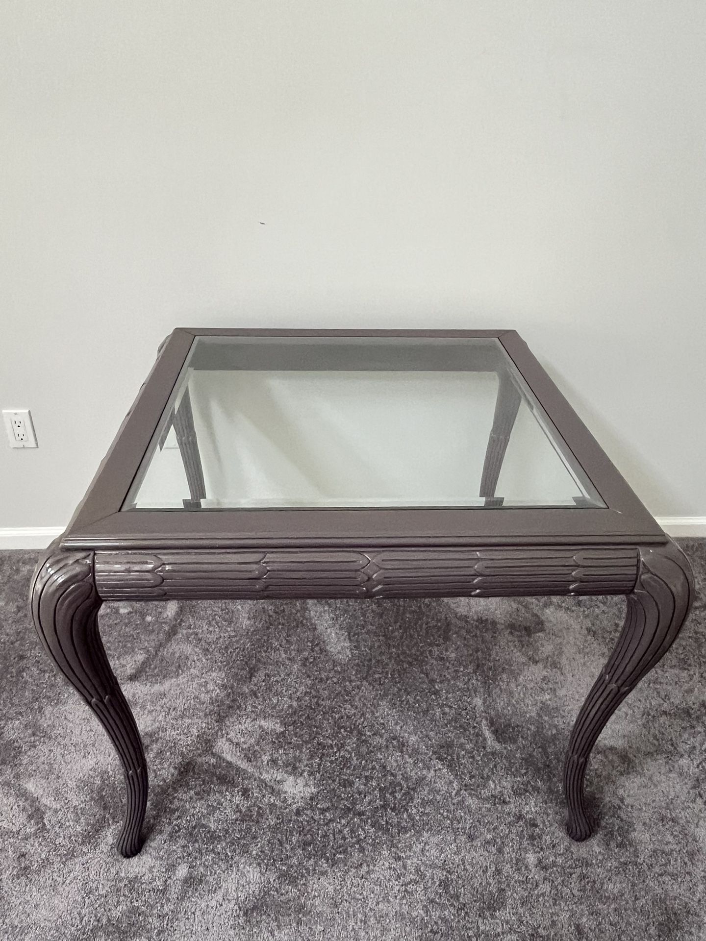 Purple Square Lacquered Table