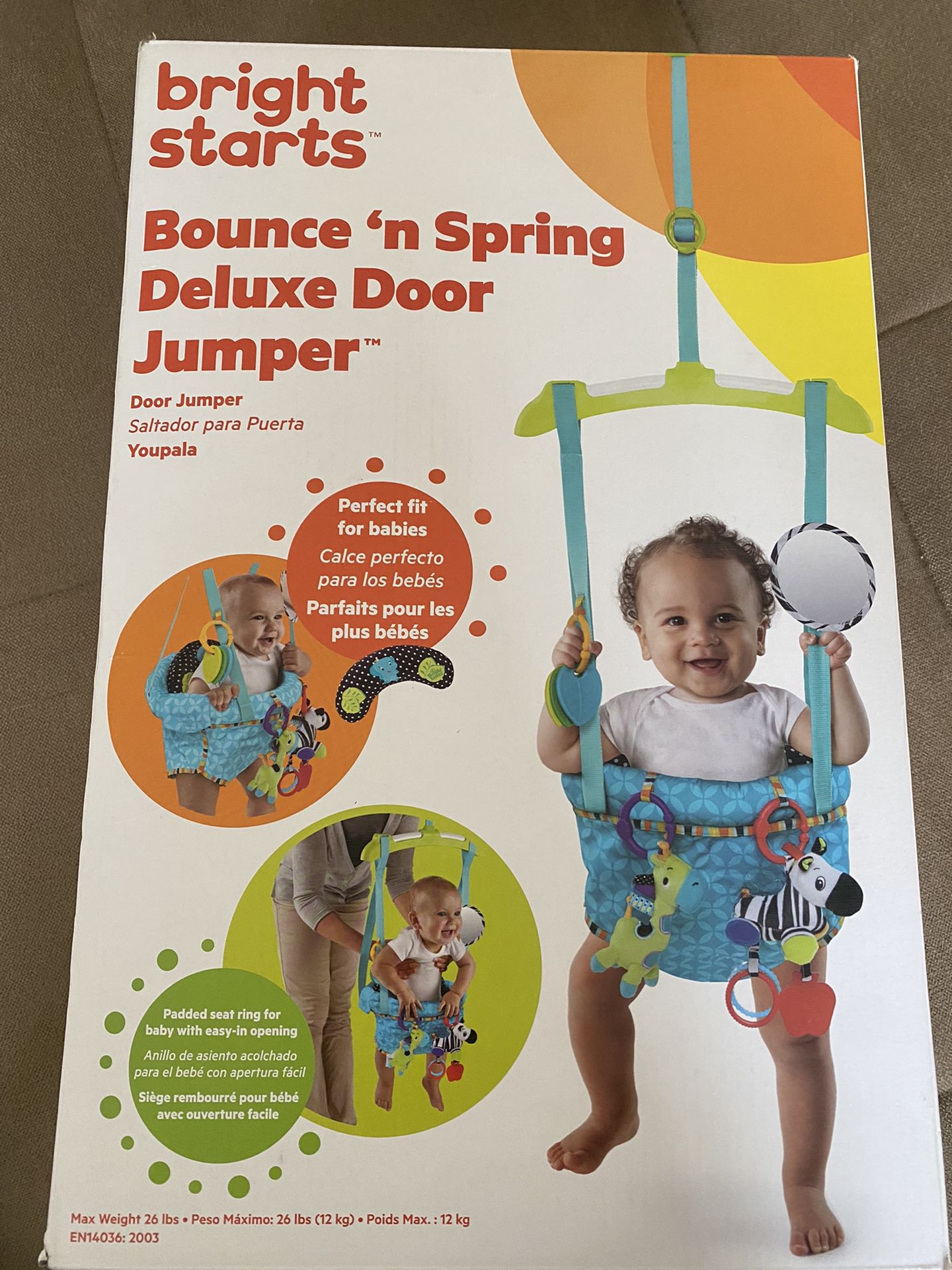 Bright Starts bounce & Spring Deluxe Door Jumper