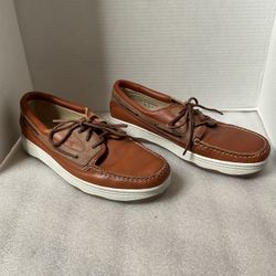 Allen Edmonds Tan Leather Boat/ Loafer Shoes Size 11 1/2 
