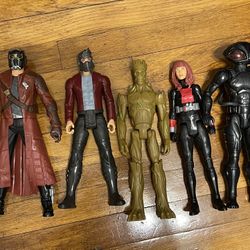 Quardian Of The Galaxy Figures 