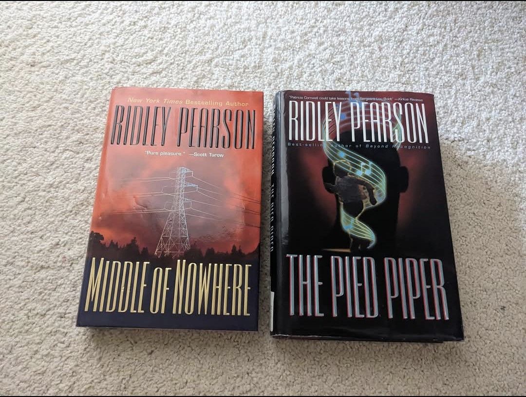 Ridley Pearson Books - Middle of Nowhere & The Pied Piper