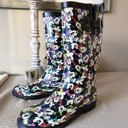 Women’s Disney Mickey Mouse Pattern Rain Boots