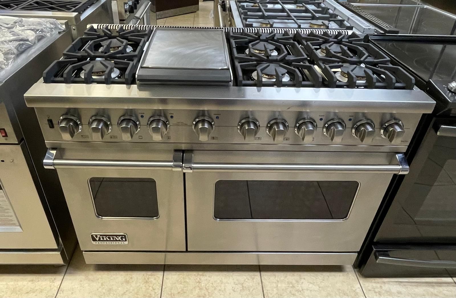 Viking 48” Dual fuel range stainless steel 