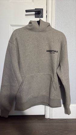 Essentials fear of god dark oatmeal hoodie