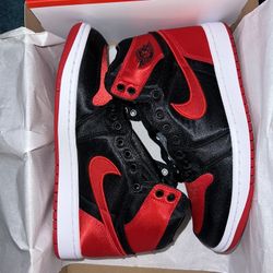 Jordan 1 High Satin Bred Women 7.5