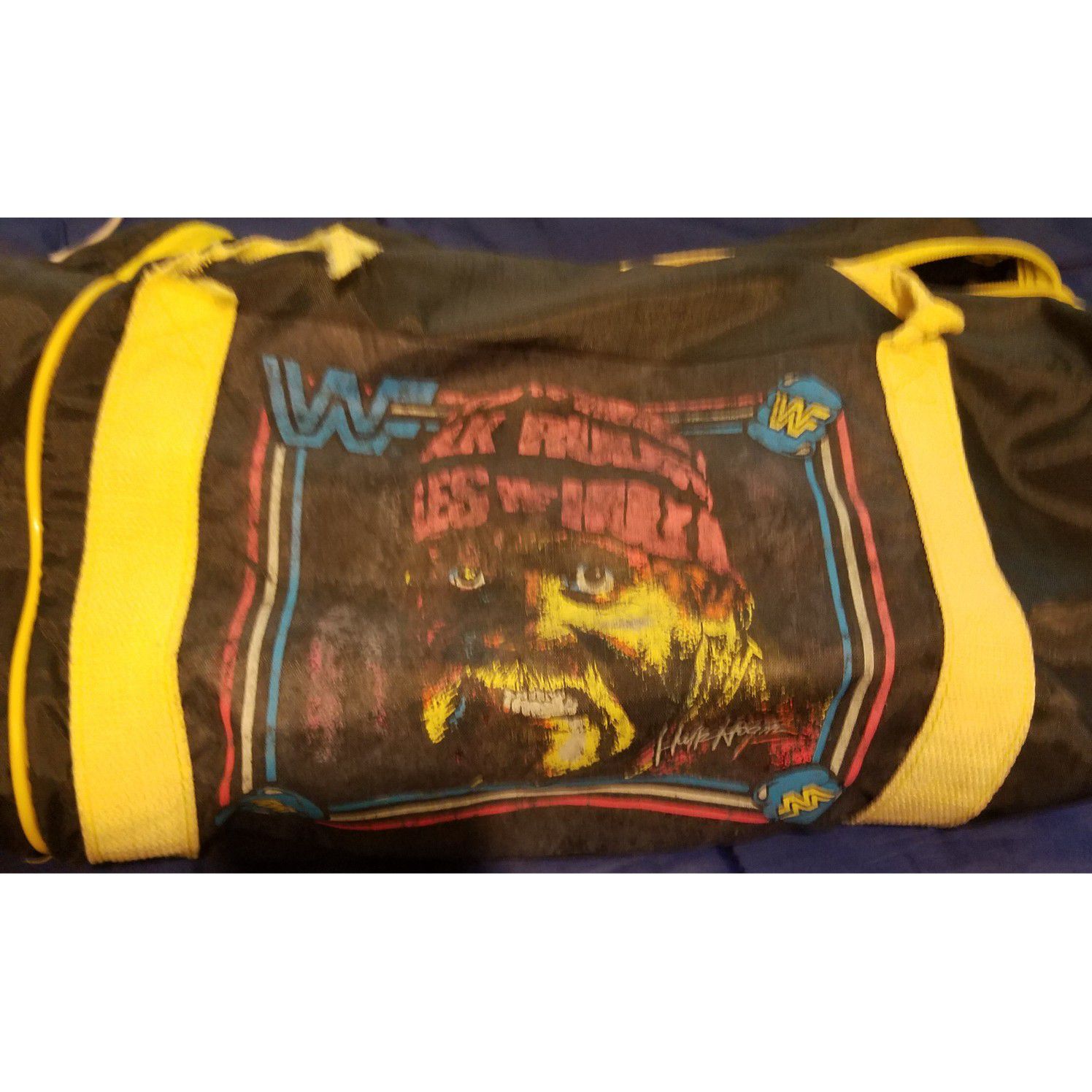 Vintage WwF Hulk Hogan & Ultimate Warrior Gym Bag