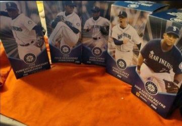 Huge collectible seattle mariners bobbleheads lot and accessories will not separate