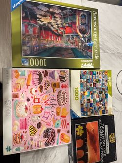 Puzzle Bundle – 4 Sets (1000–1500 Pieces) – Ravensburger + More