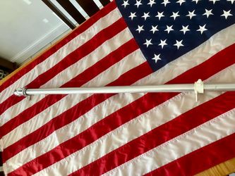 New Valley Forge American Flag w/ Pole (No Holder)