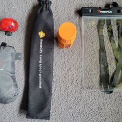 Lightweight Hiking & Emergency Kit -Osprey Rain Cover + Survival Gear