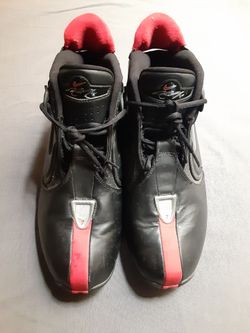 Nike Black, Red, Silver Basketball Sneakers  (Men's Size 12)