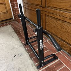 ONETWOFIT Wall Mount Pull Up Bar Dip Station