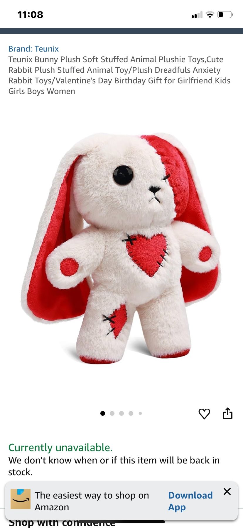 Bunny Plush Soft Bunny , Teunix , New