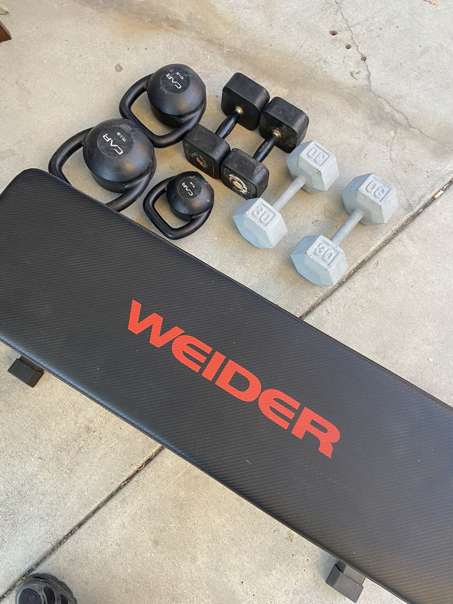 Bench And Weights $130