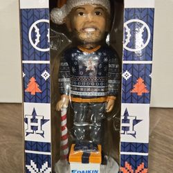 Jose Altuve Ugly Christmas Sweater Bobblehead