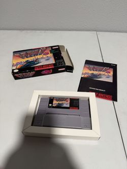 F-Zero (Super Nintendo SNES) CIB Complete & Tested -Excellent Cartridge & Manual