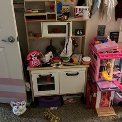 Wooden Kids Play Kitchen 